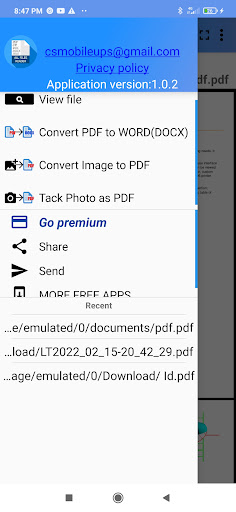 PDF reader , Files manager Screen 3