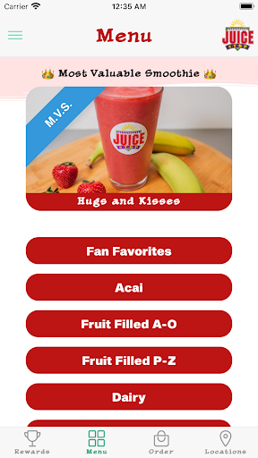 Juice Stop Screen 3