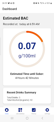 Android application Moodaware screenshort