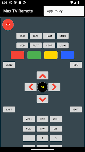 Remote for Max Tv Nepal Screen 2