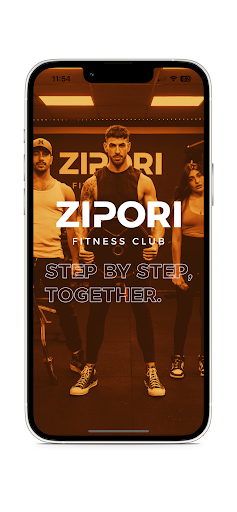 Android application ZIPORI Fitness Club screenshort
