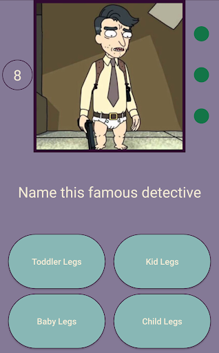 R & M Ultimate Character Quiz Screen 3