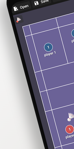 Android application Badminton Tactic Board screenshort