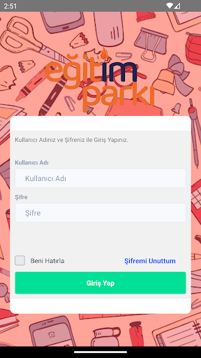 Android application Eğitim Parkı Bayi screenshort