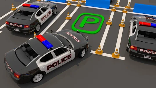 Modern Police Car Parking Sim