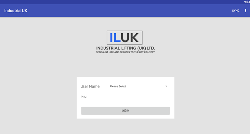 Android application Industrial Lifting (UK) Ltd screenshort