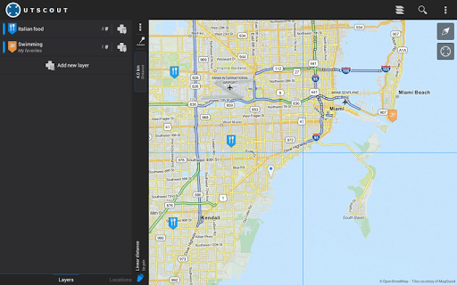 OutScout - Locations and Tracks