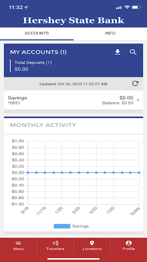 Hershey State Bank Screen 2