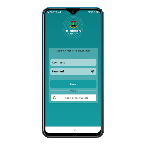 Android application e-Cilegon Presensi screenshort