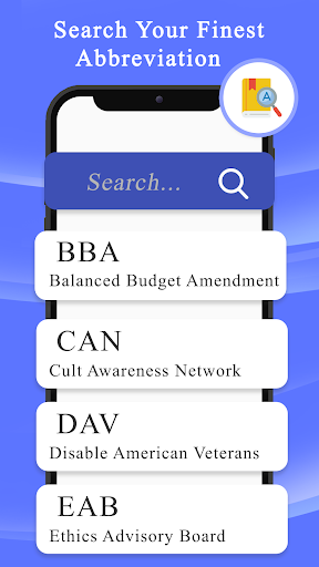 A-Z Abbrevation Dictionary Screen 2
