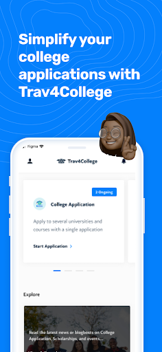 Android application Trav4College screenshort