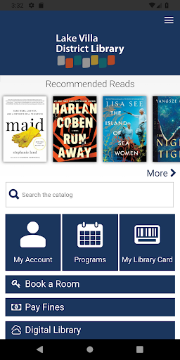 Android application Lake Villa District Library screenshort