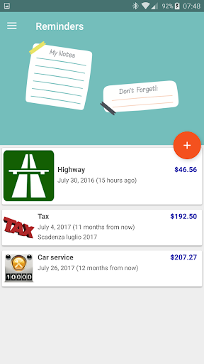 Screenshot of MyFuelLog2: My car statistics