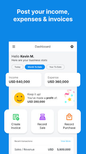 Android application BOOKKEEPA™ screenshort