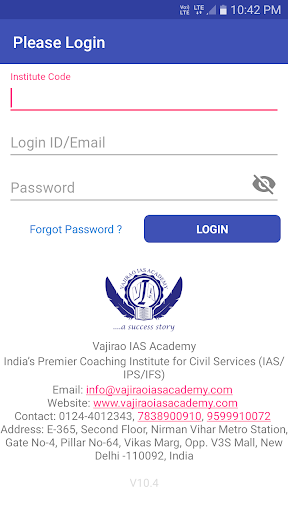Vajirao IAS Academy Screen 3