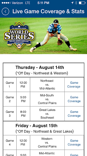 American Legion World Series Screen 3