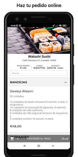 Android application Watami Granada screenshort
