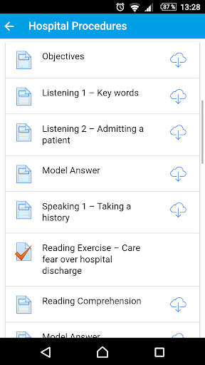 HELP - English for Healthcare Screen 3