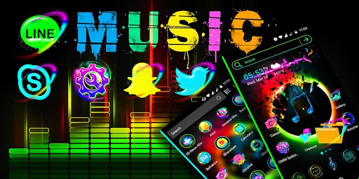 Android application Music Launcher Theme screenshort