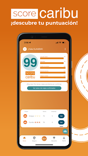 Android application MyCaribu screenshort