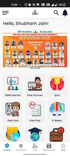 Android application RBE Revolution By Education screenshort