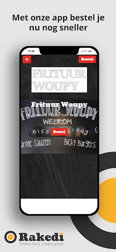 Android application Frituur Woupy screenshort