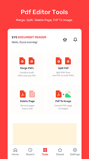 Eye Document Reader - PDF Tool Screen 2