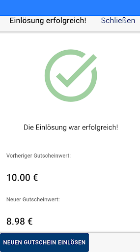 LocalBon Einlöse-App Screen 2