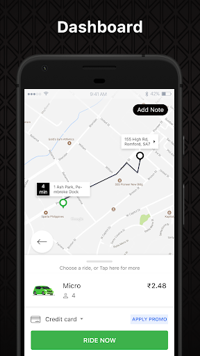 HC Cab User Screen 3