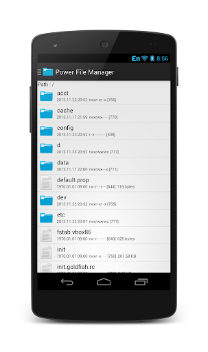 Android application Power File Manager screenshort