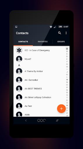 Dark Os Orange Theme