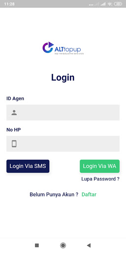 Android application ALT Topup screenshort