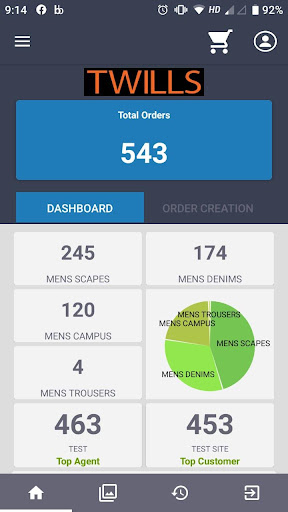 Android application EaseMyOrders screenshort