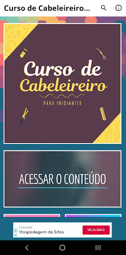 Android application Curso de Cabeleireiro Completo screenshort