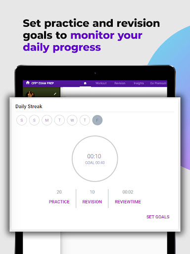 Screenshot of CFP Exam Prep App by Achieve