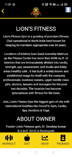 Lions fitness