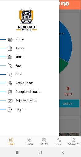 Nexload trucking app. Screen 3