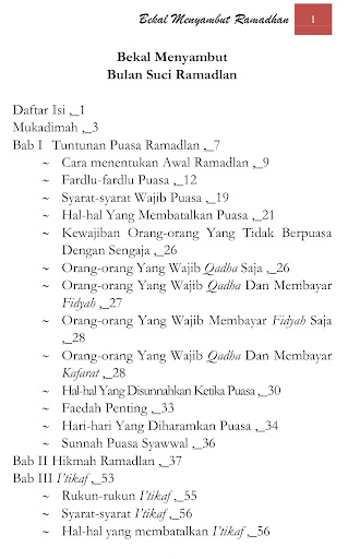 Bekal Menyambut Bulan Ramadhan Screen 2