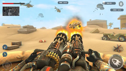 Strike war 3D: 狙擊槍 玩遊戲 離線 現代