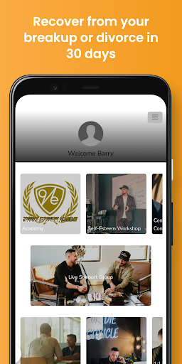 Android application Divorce Recovery App screenshort