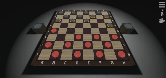 Checkers 2 Player Offline 3D