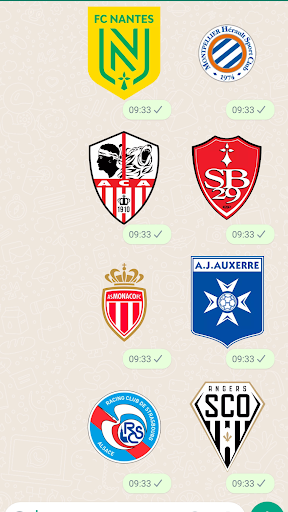 Android application French Football Stickers screenshort