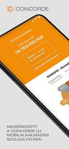 Android application MyConcorde screenshort