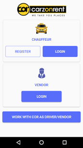 Free COR- Chauffeur and Vendor App 1