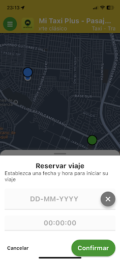 Android application Mi Taxi Plus - Pasajero screenshort