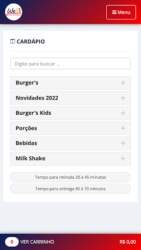 Wells Food Burger Screen 2