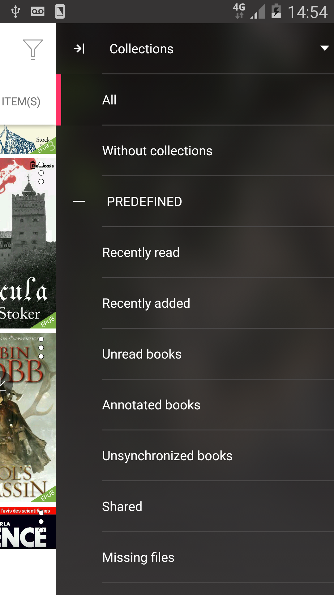 Android application Bookari Ebook Reader Premium screenshort