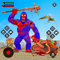 Angry Gorilla City Rampage: Dinosaur Attack Games