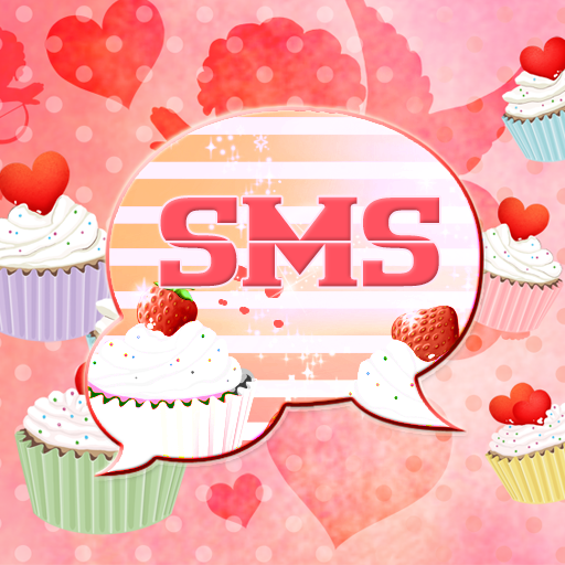Cupcake Heart Theme GO SMS Pro logo