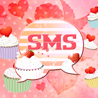 Кекс сердце Theme GO SMS Pro